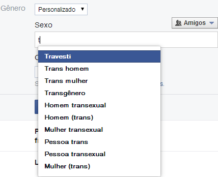 Além de "homem" e "mulher". Facebook adiciona opções para usuários definirem identidade de gênero.