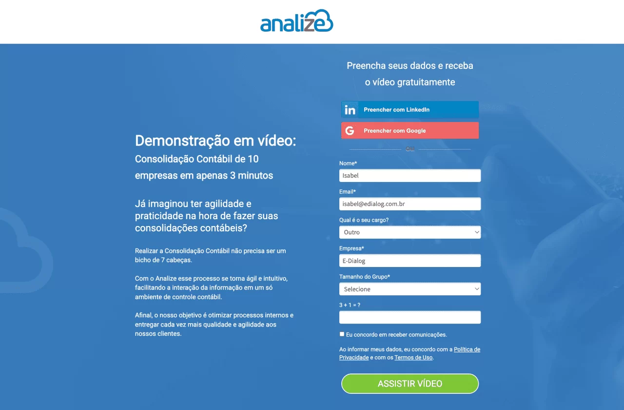Site do Analize